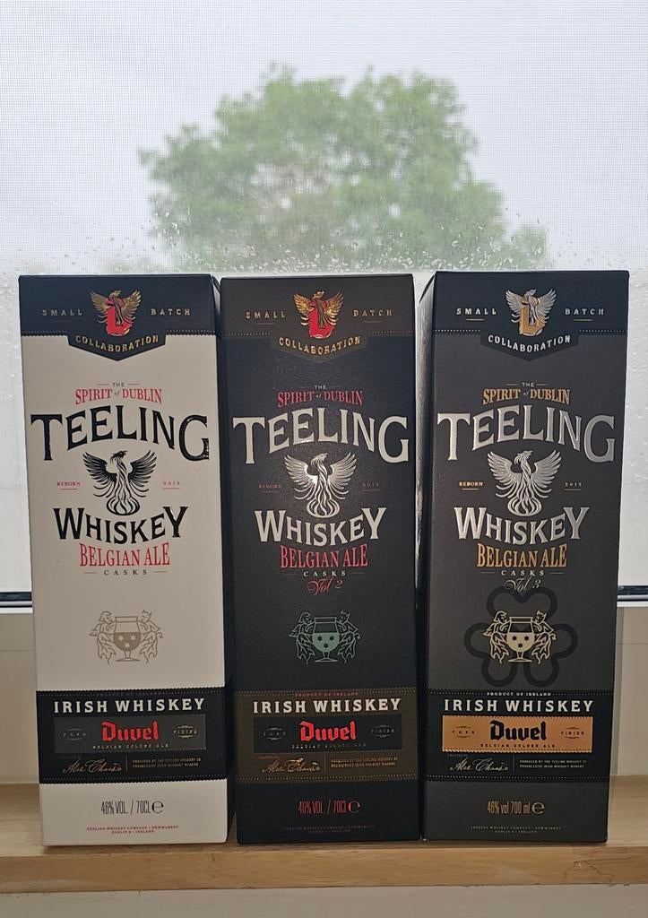 Teeling x Duvel Whiskey Set – Vol.1, 2 & 3 (Limited Edition), Ophalen of Verzenden