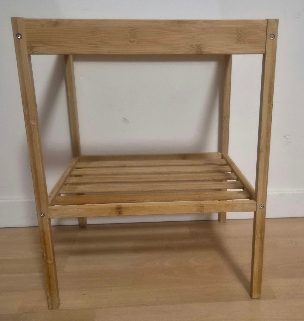 Lot de 2 tables de nuit IKEA NESNA – État impeccable, Ophalen, Zo goed als nieuw, Glas