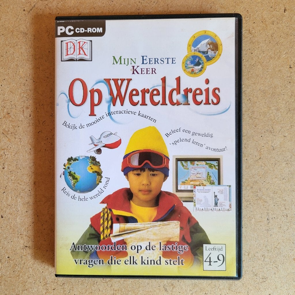Cd-rom: Mijn eerste keer op wereldreis, Ophalen of Verzenden, Ontdekken, Met geluid