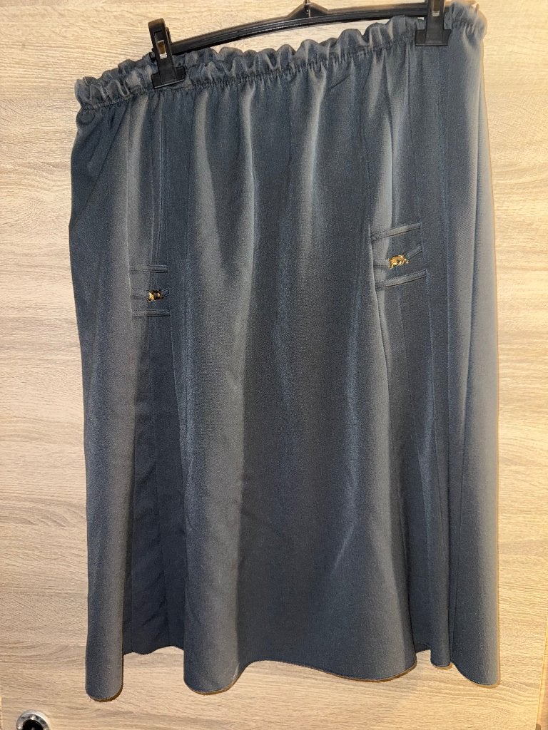Jupe bleu marine/grise à détails, Vêtements | Femmes, Grandes tailles, Neuf, Enlèvement ou Envoi, Sans marque, Bleu