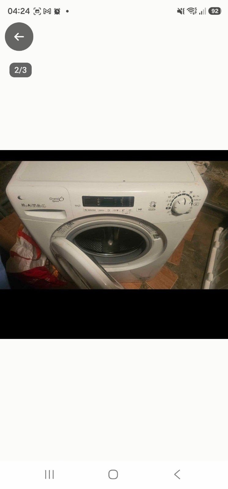 lave linge candy 10kg, Electroménager, Enlèvement ou Envoi