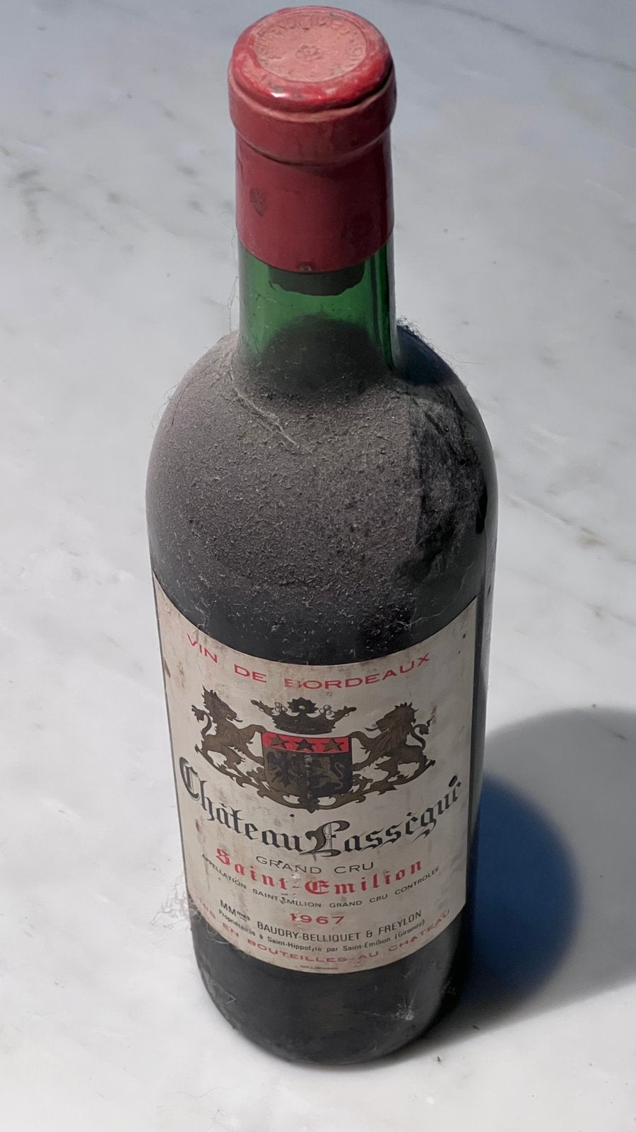 Château Lassègue 1967 – Saint-Émilion Grand Cru, Ophalen, Zo goed als nieuw