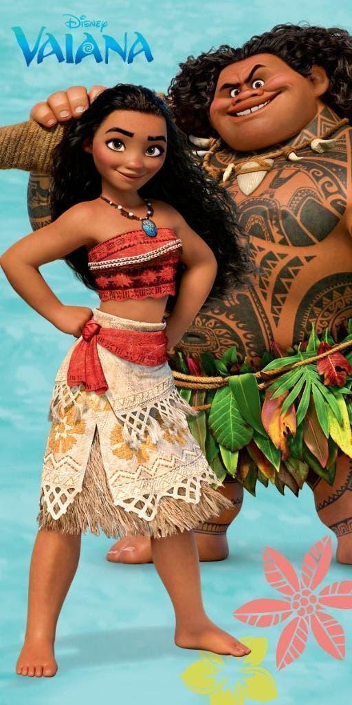 Vaiana Badlaken Maui - Disney Strandlaken - Katoen, Kinderen en Baby's, Kinderkleding | Kinder-zwemkleding, Disney, Meisje, One size