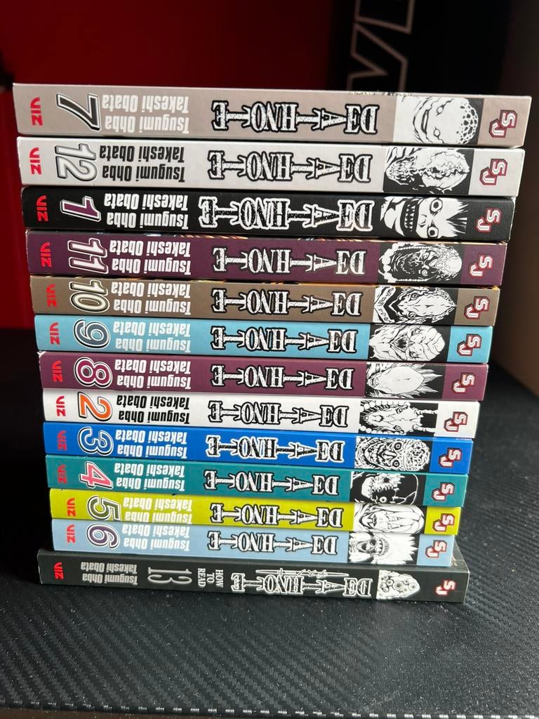Death Note Manga Vol. 1 t/m 12 + How To Read Vol. 13, Boeken, Complete serie of reeks, Ophalen of Verzenden, Zo goed als nieuw