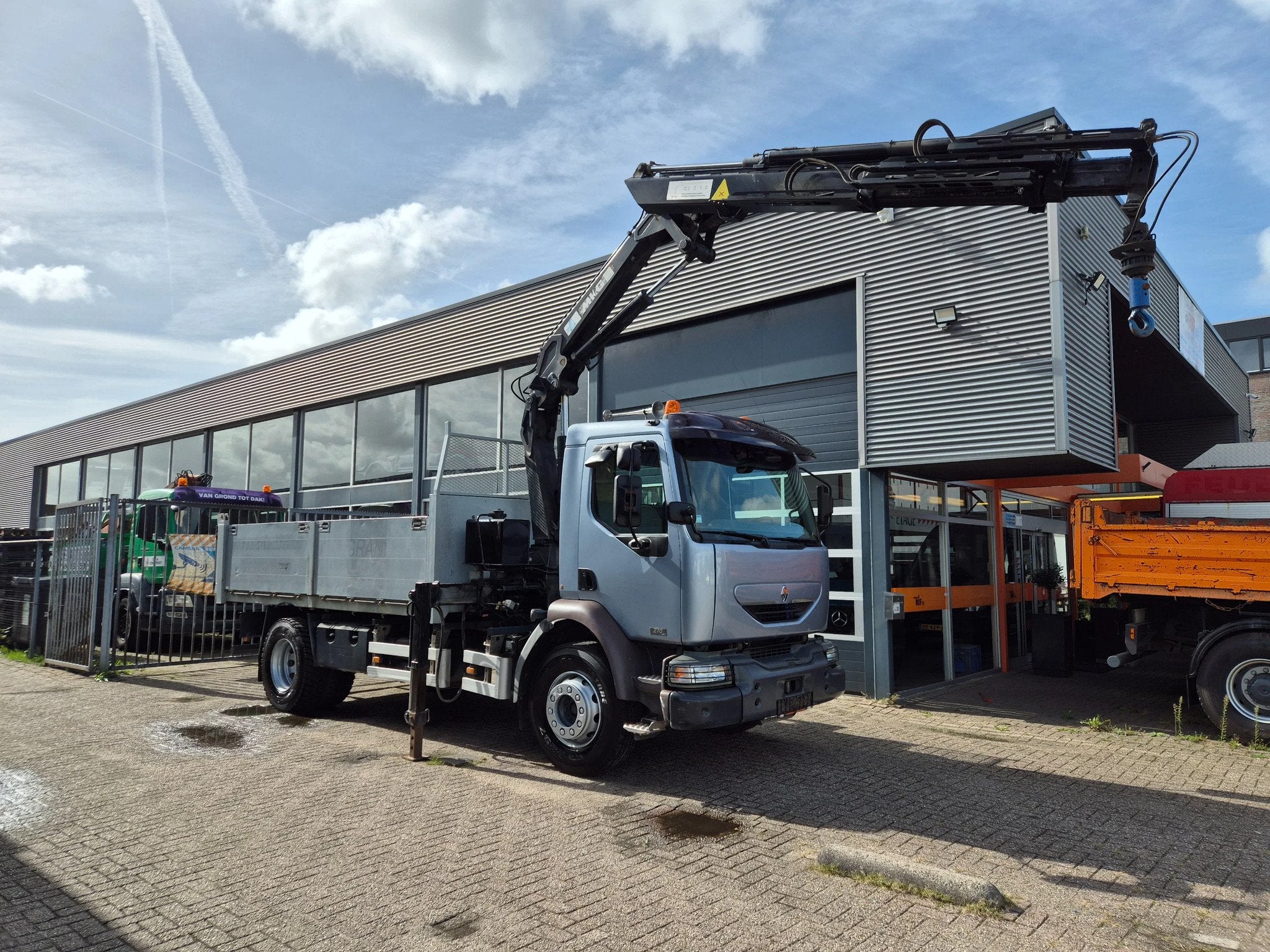Renault Midlum 270 DCI/ 12 TM Krane Remote/ Kipper, Autos, Entreprise, 195 kW, Diesel, Bleu