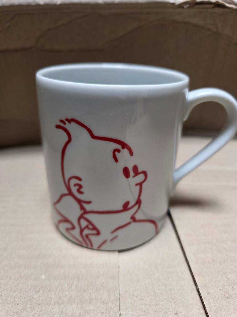 Mug Tintin jamais utilisé.  Ce mug de collection fait partie, Enlèvement ou Envoi, Tintin