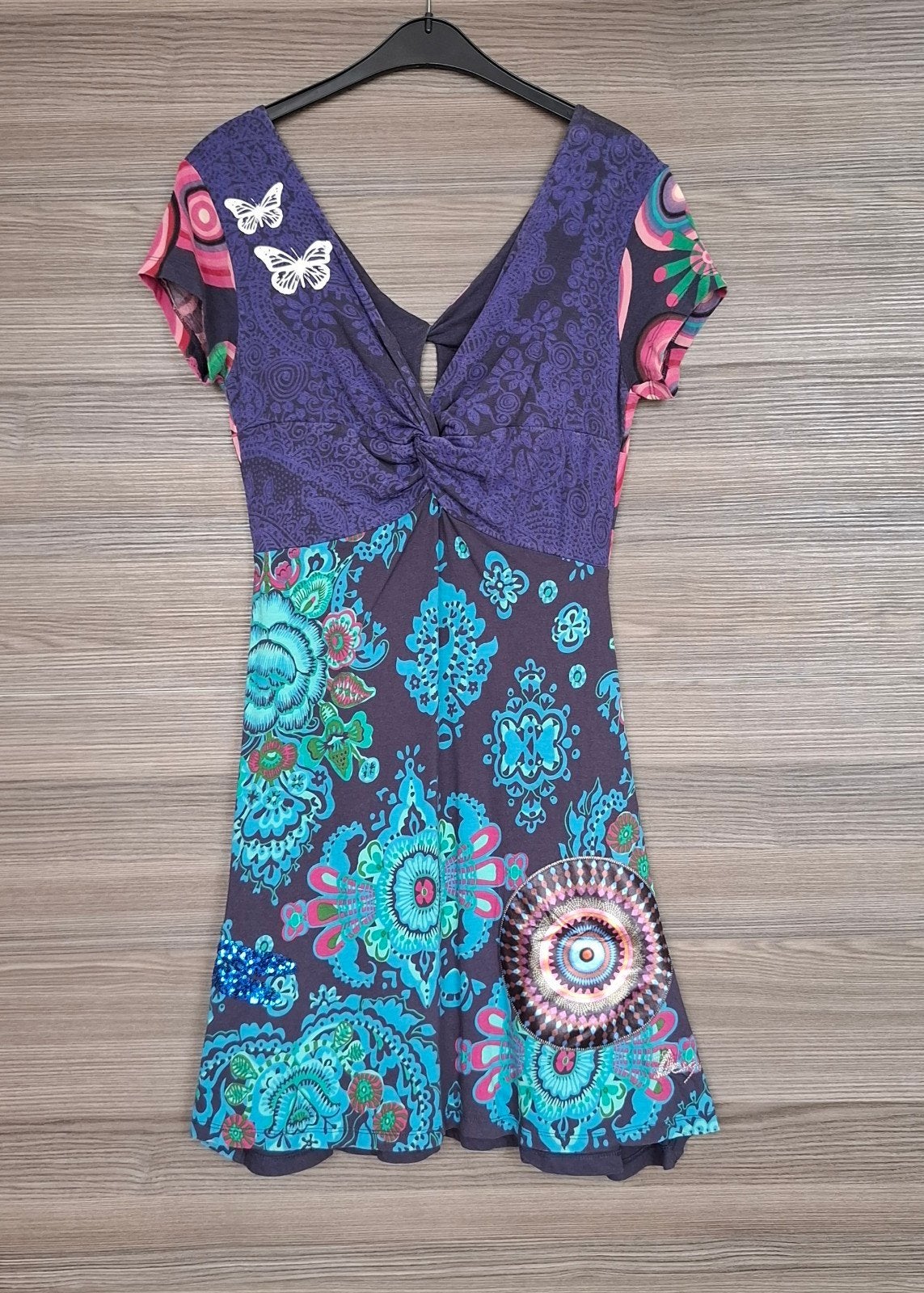 Robe colorée, Desigual, taille L, parfait état, Desigual, Enlèvement ou Envoi, Taille 42/44 (L)