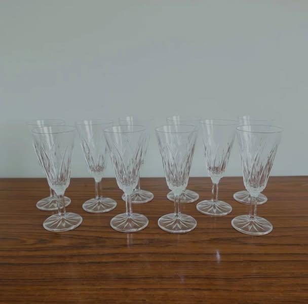 6 vintage cava glazen, Ophalen, Zo goed als nieuw, Overige typen