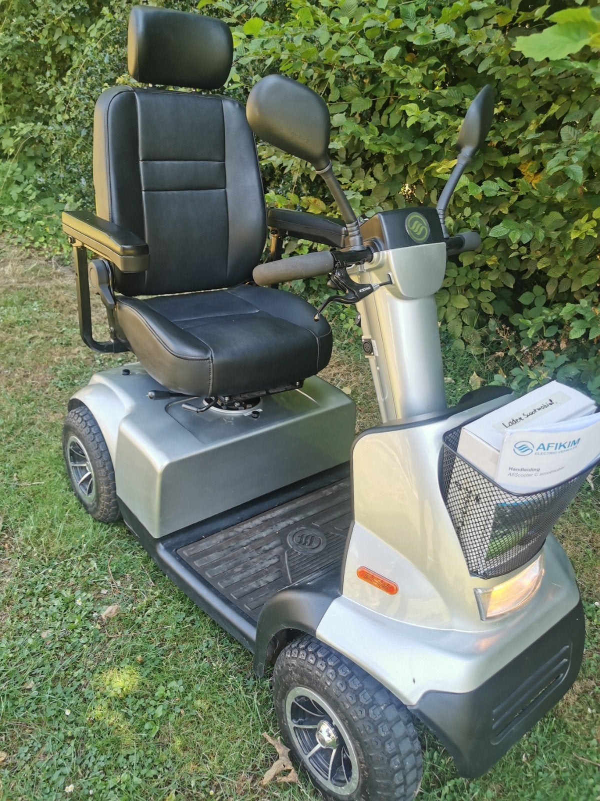 Informations sur la trottinette de luxe Afikim Afiscooter-C, Divers, Enlèvement ou Envoi, Pliant, Comme neuf, Fauteuil roulant électrique