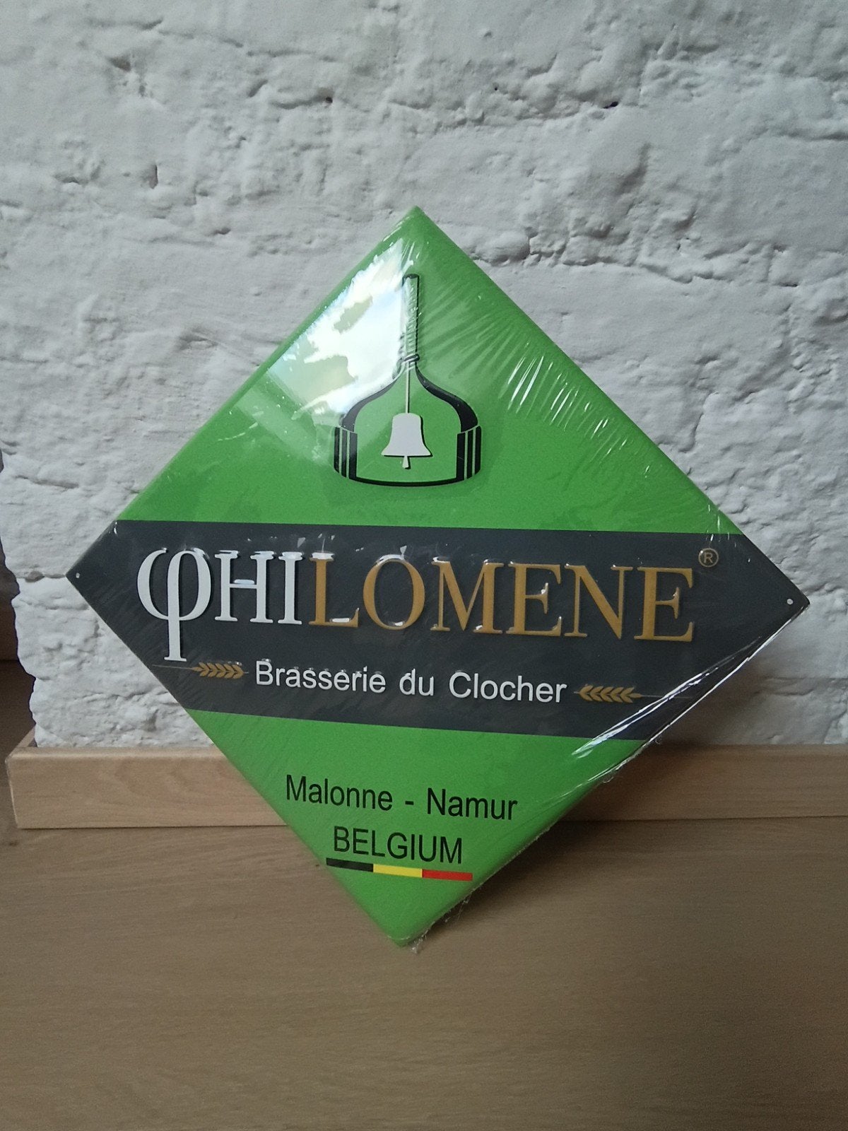 Plaque décorative - bière Philomene - brasserie du clocher, Collections, Enlèvement, Neuf