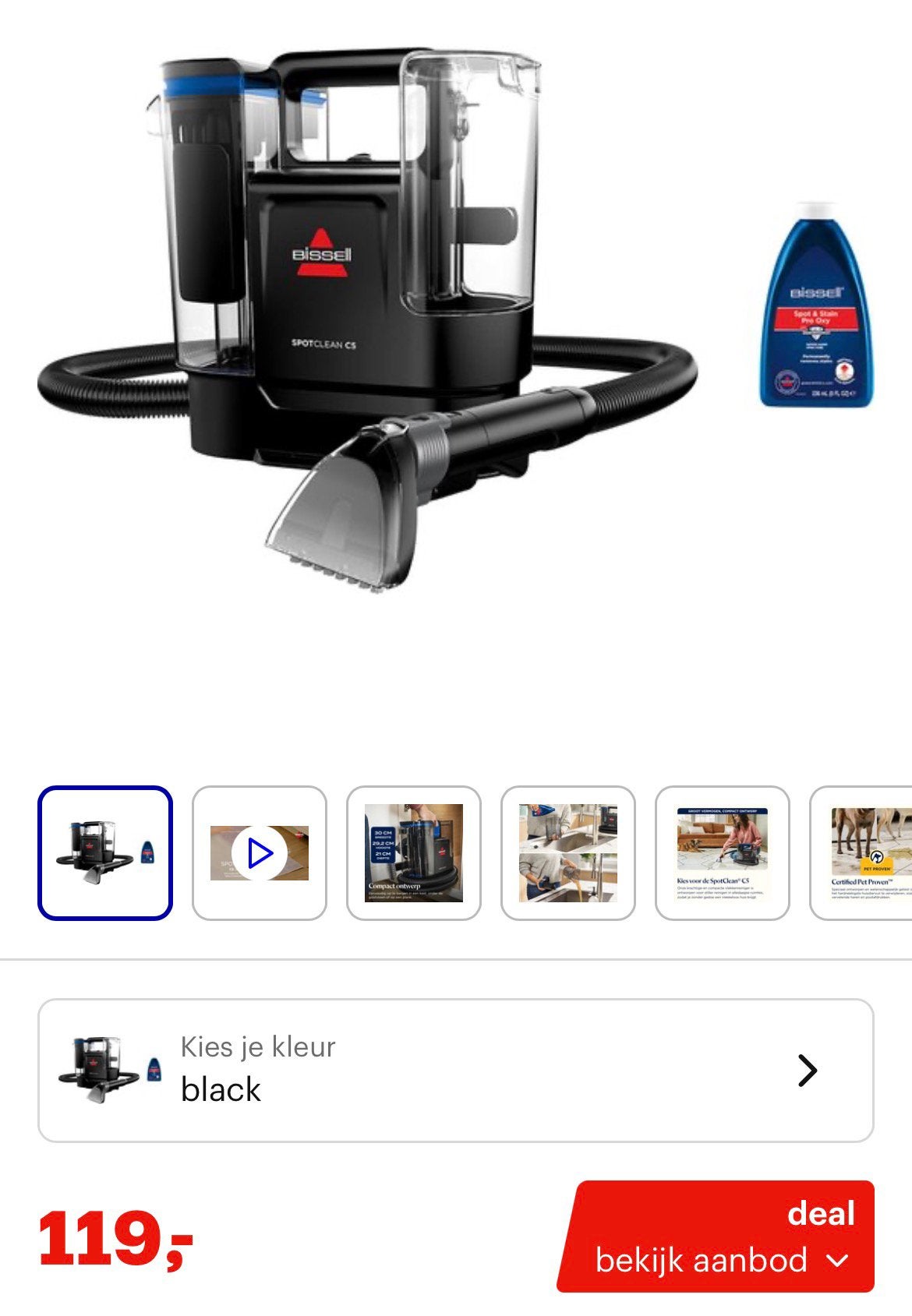 Bissell Spotclean C5 nieuw in ongeopende doos, Ophalen, Overige typen