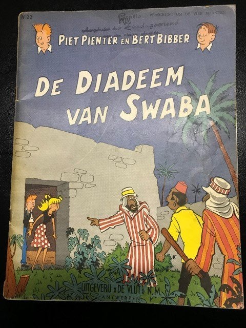 Piet Pienter en Bert Bibber nr 22 De Diadeem van Swaba, Une BD, Enlèvement, POM, Utilisé