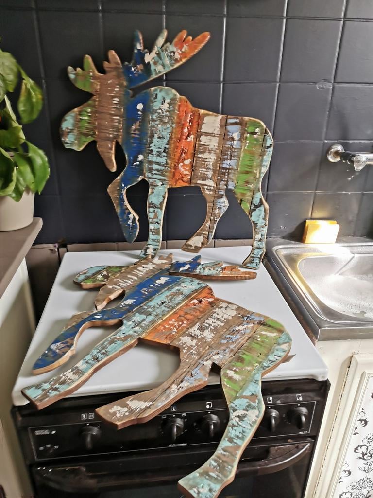 Rendieren in hout, Ophalen of Verzenden