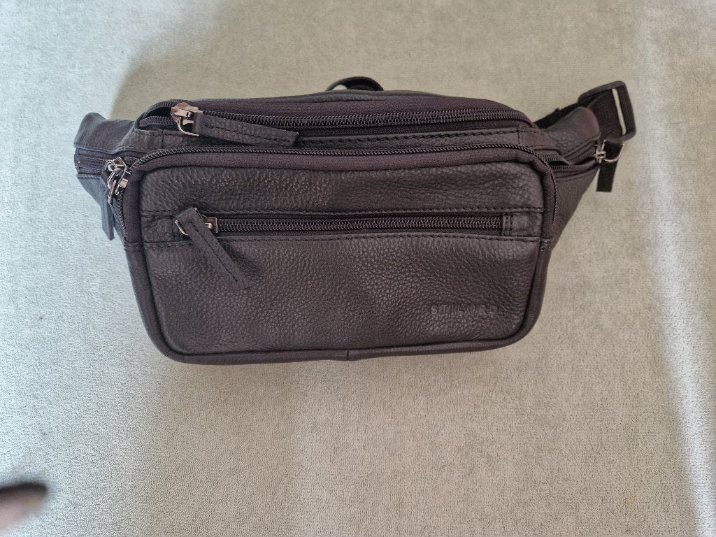 Stilord leren tas voor heren, Handtassen en Accessoires, Overige merken, Zwart, Nieuw, Ophalen of Verzenden