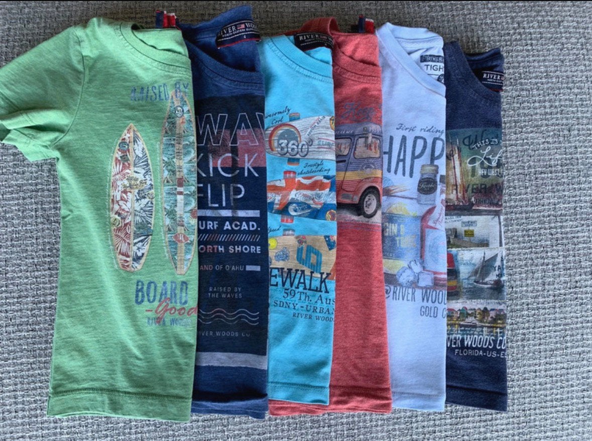 T-shirts River Woods, Enfants & Bébés, Vêtements enfant | Taille 104, Enlèvement, Comme neuf