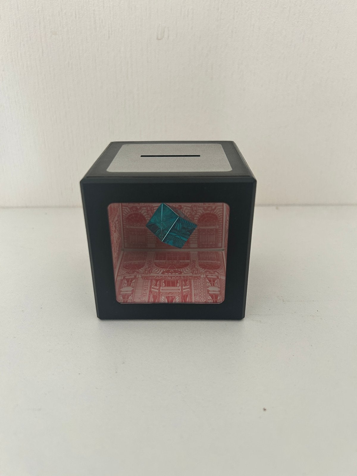 Vintage Tenyo Art Bank – Japan – optische illusie spaarpot, Antiek en Kunst, Ophalen of Verzenden