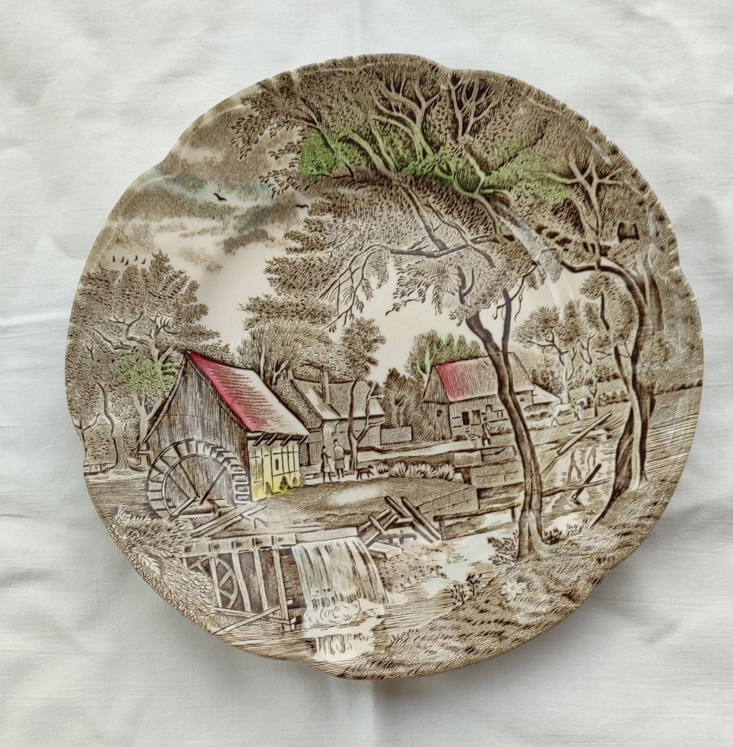 Johnson Brothers Watermill bord, Huis en Inrichting, Keuken | Servies, Ophalen, Vintage