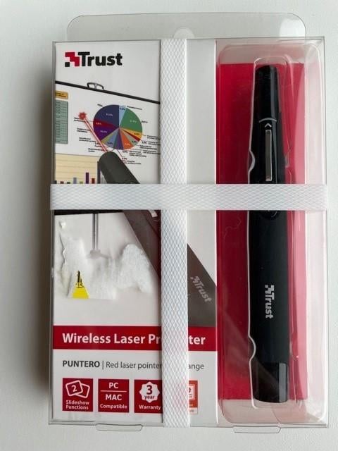 Draadloze presenter met laseraanwijzer TRUST PUNTERO, Ophalen of Verzenden, Nieuw, Trust, ChromeOS
