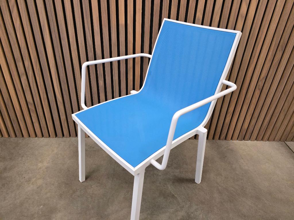 Manutti Helios tuinstoelen NIEUW (8x beschikbaar), Tuin en Terras, Tuinstoelen, Ophalen, Zo goed als nieuw, Stapelbaar