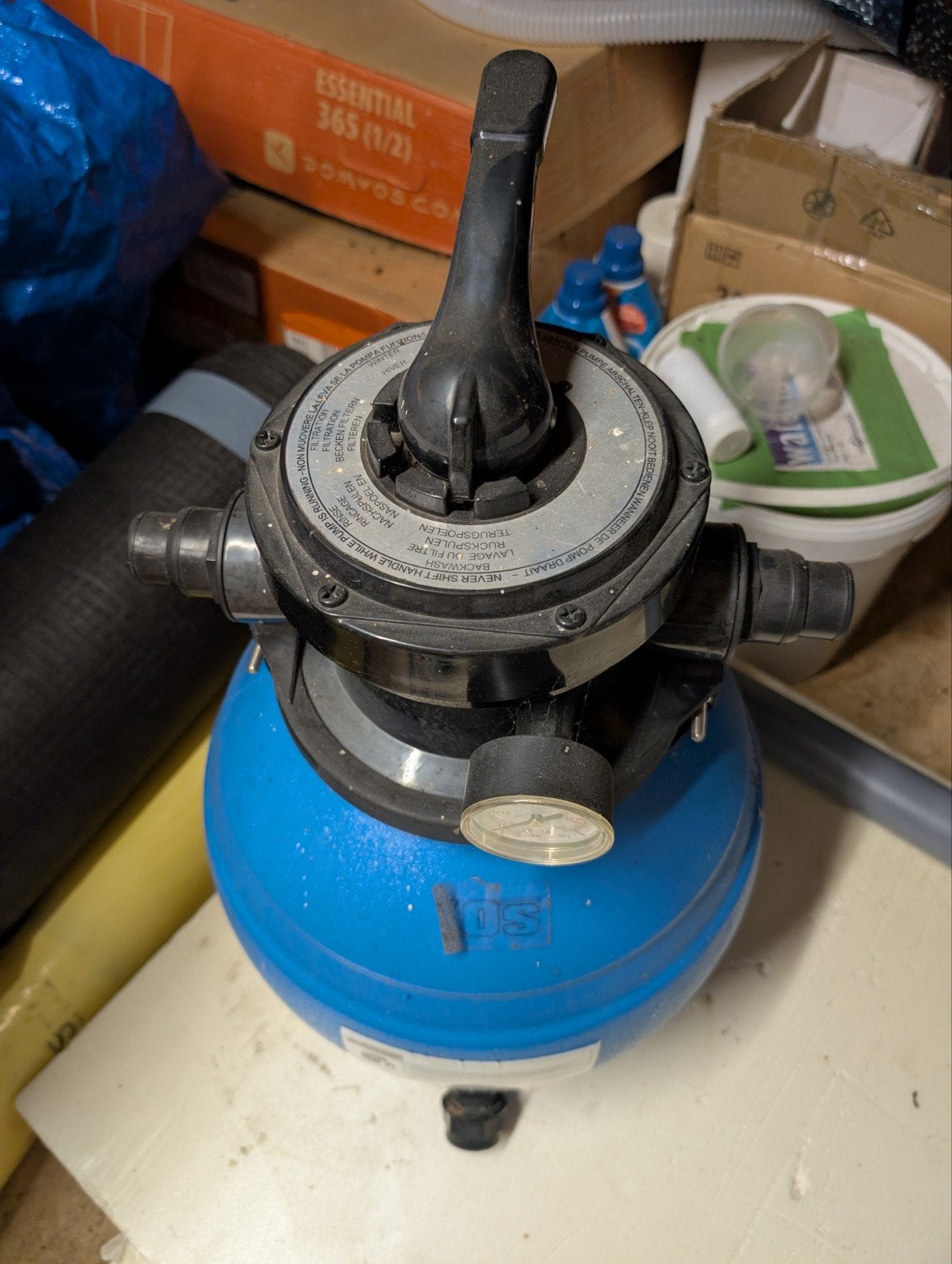 Zandfilter + pomp 3800l/h, Ophalen