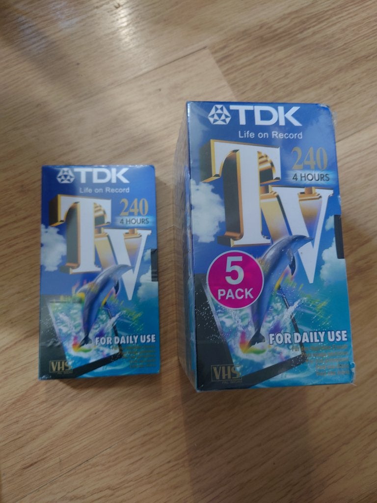 LOT 6x VHS TDK-cassettes Nieuw, Alle leeftijden, Overige genres, Ophalen of Verzenden, Nieuw in verpakking