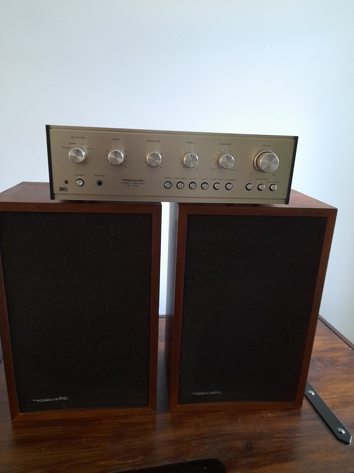 REALISTIC  Ampli SA-1000 et Enceintes MC-1000, TV, Hi-fi & Vidéo, Enlèvement, Utilisé, Autres marques
