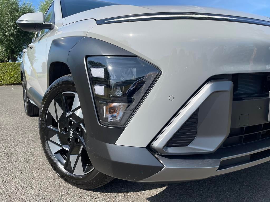 Hyundai KONA HEV SHINE - hybride automaat, Auto's, Zwart, 4 cilinders, 107 g/km, Leder