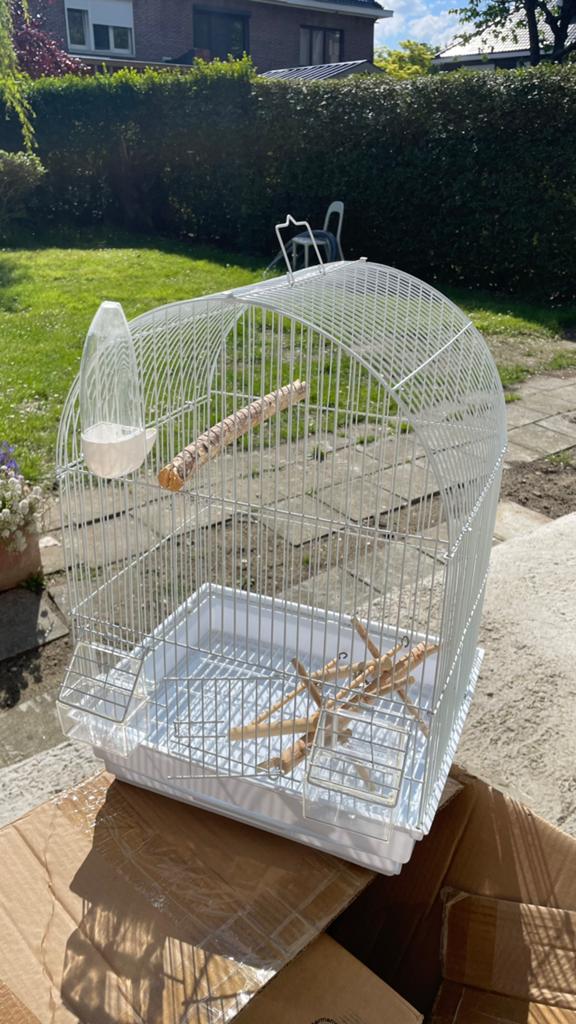 proper vogelkooitje, Dieren en Toebehoren, Vogels | Hokken en Kooien, Ophalen, Zo goed als nieuw