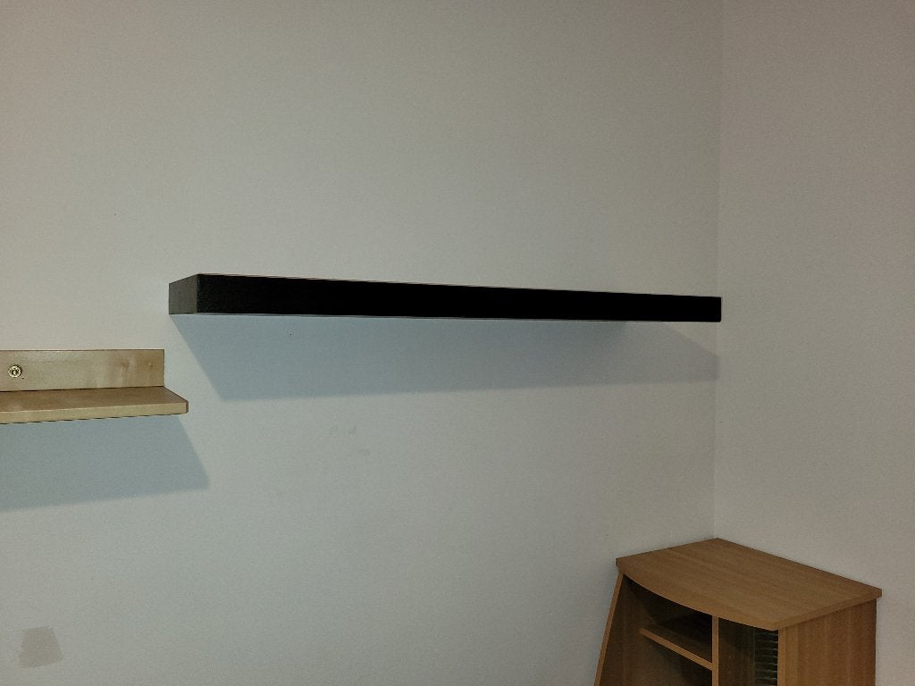 2 Donker bruine zwevende planken, Enlèvement, Comme neuf