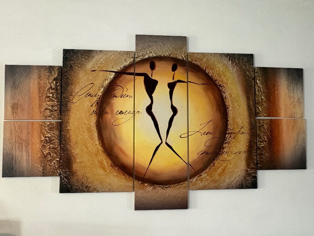 Canvas uit 7 delen, Ophalen, 125 cm of meer, 75 – 100, Print