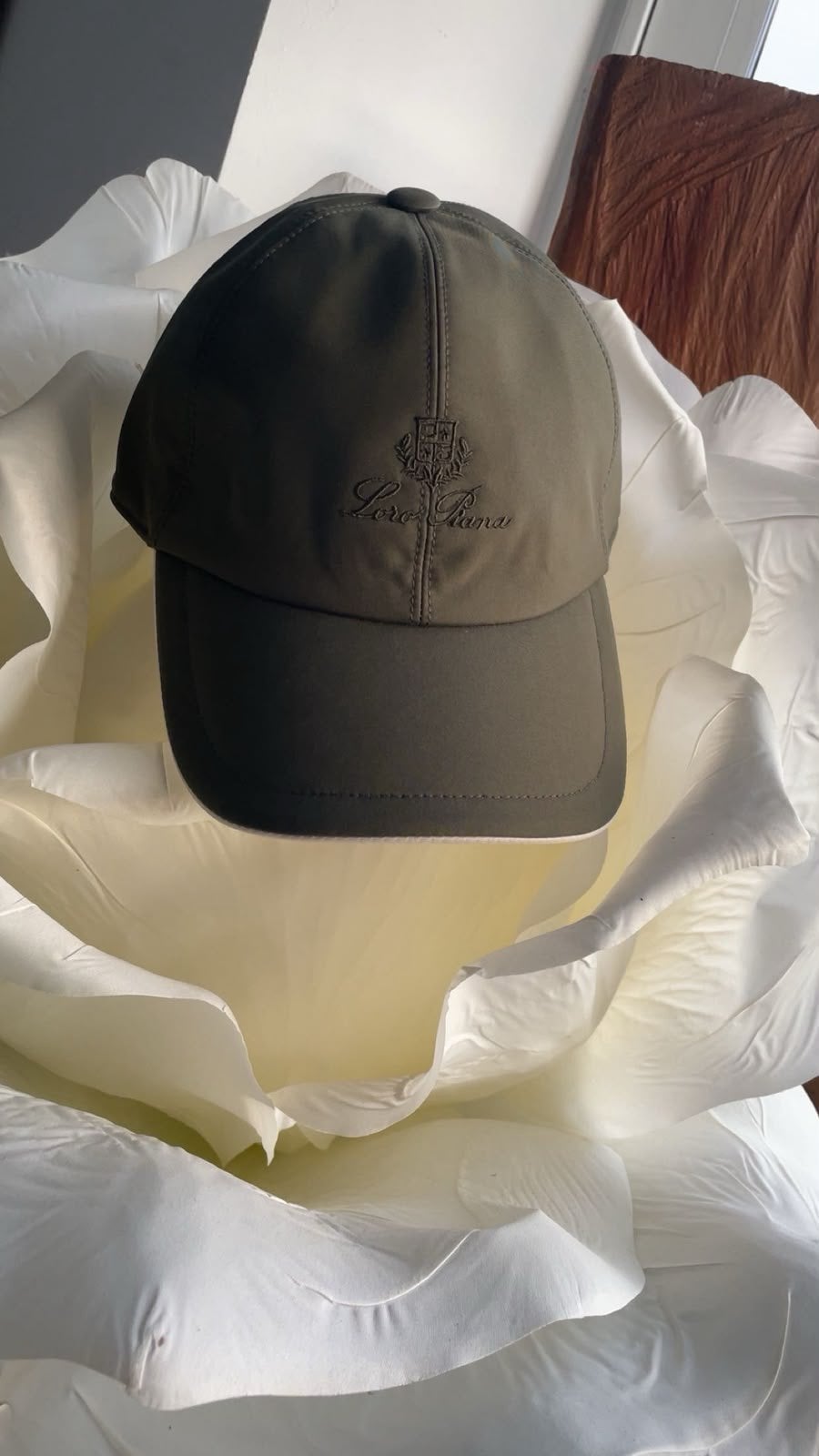 Casquette Loro Piana kaki, Enlèvement, Comme neuf, Casquette