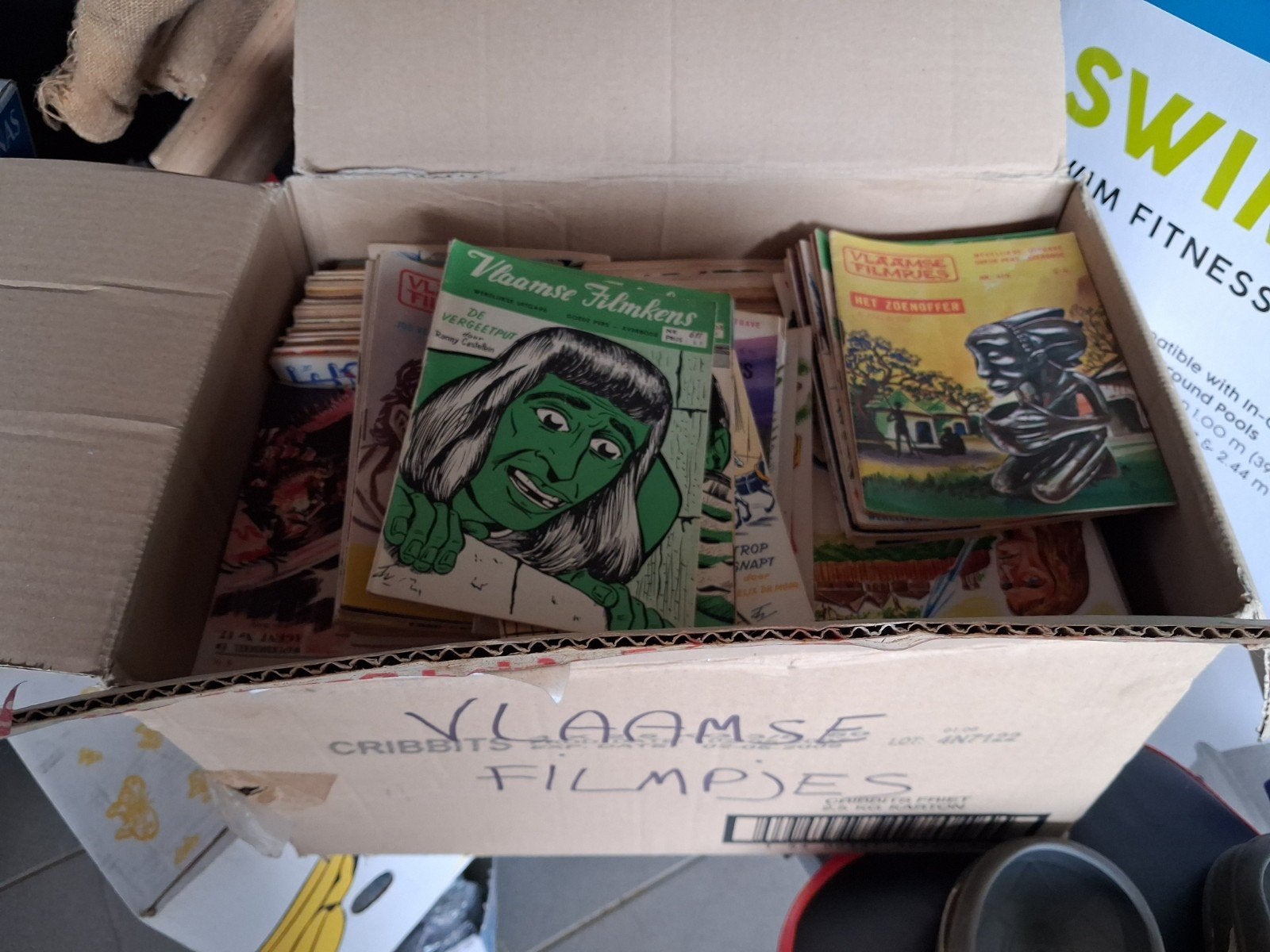 Vlaamse filmpjes, Boeken, Ophalen