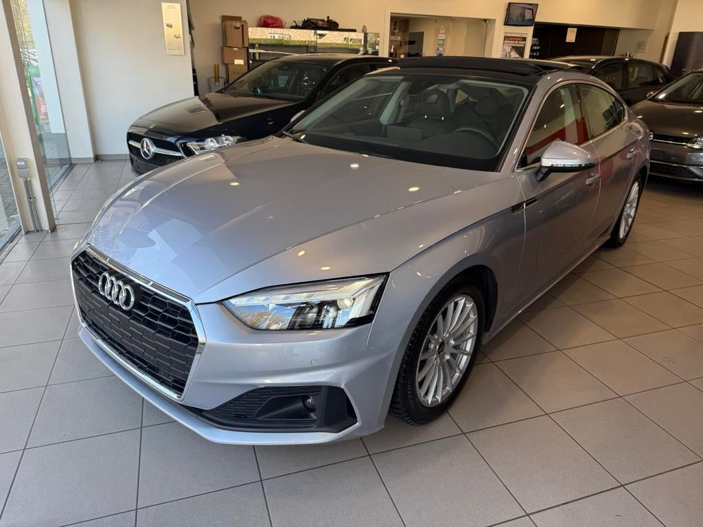 Audi A5 2.0 TFSI 35000klm benz/hybride panodak full opties, Autos, Audi, Cuir, Argent ou Gris, Achat, Entreprise
