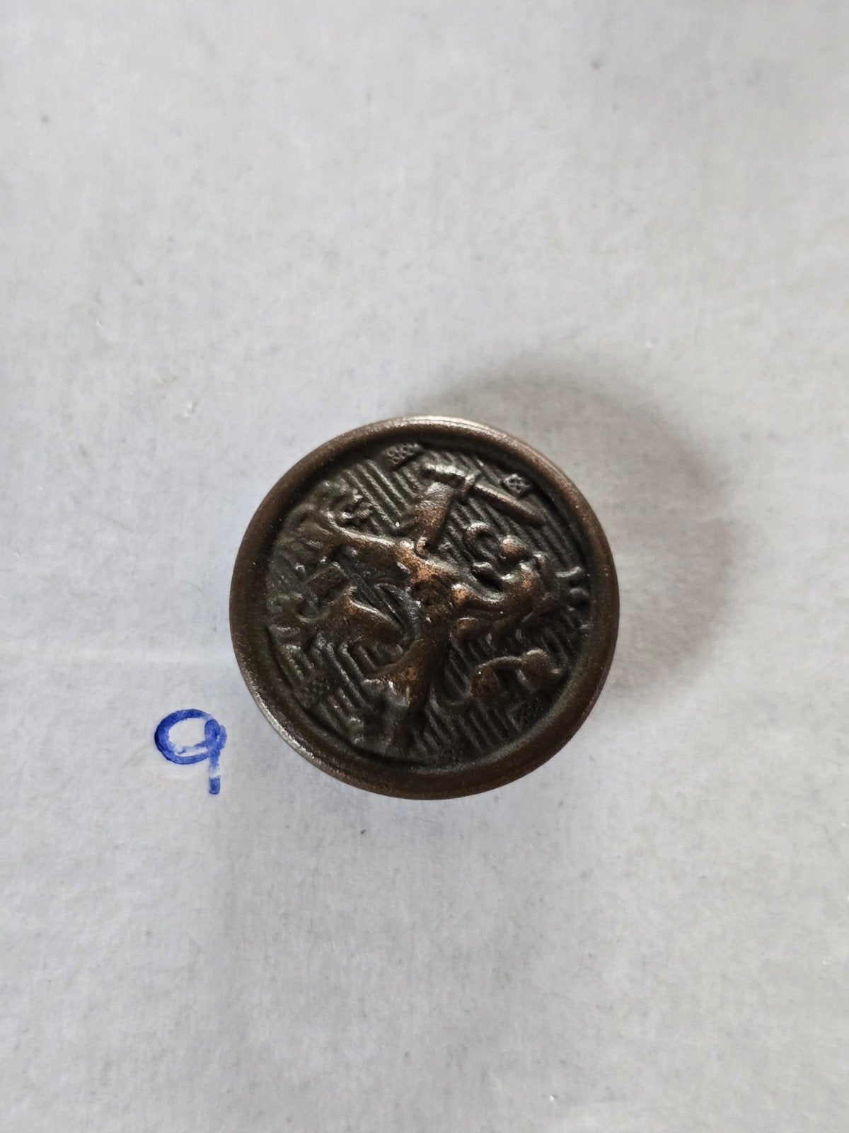 Bouton d'uniforme néerlandais, lion de la généralité, 1912, Collections, Enlèvement ou Envoi