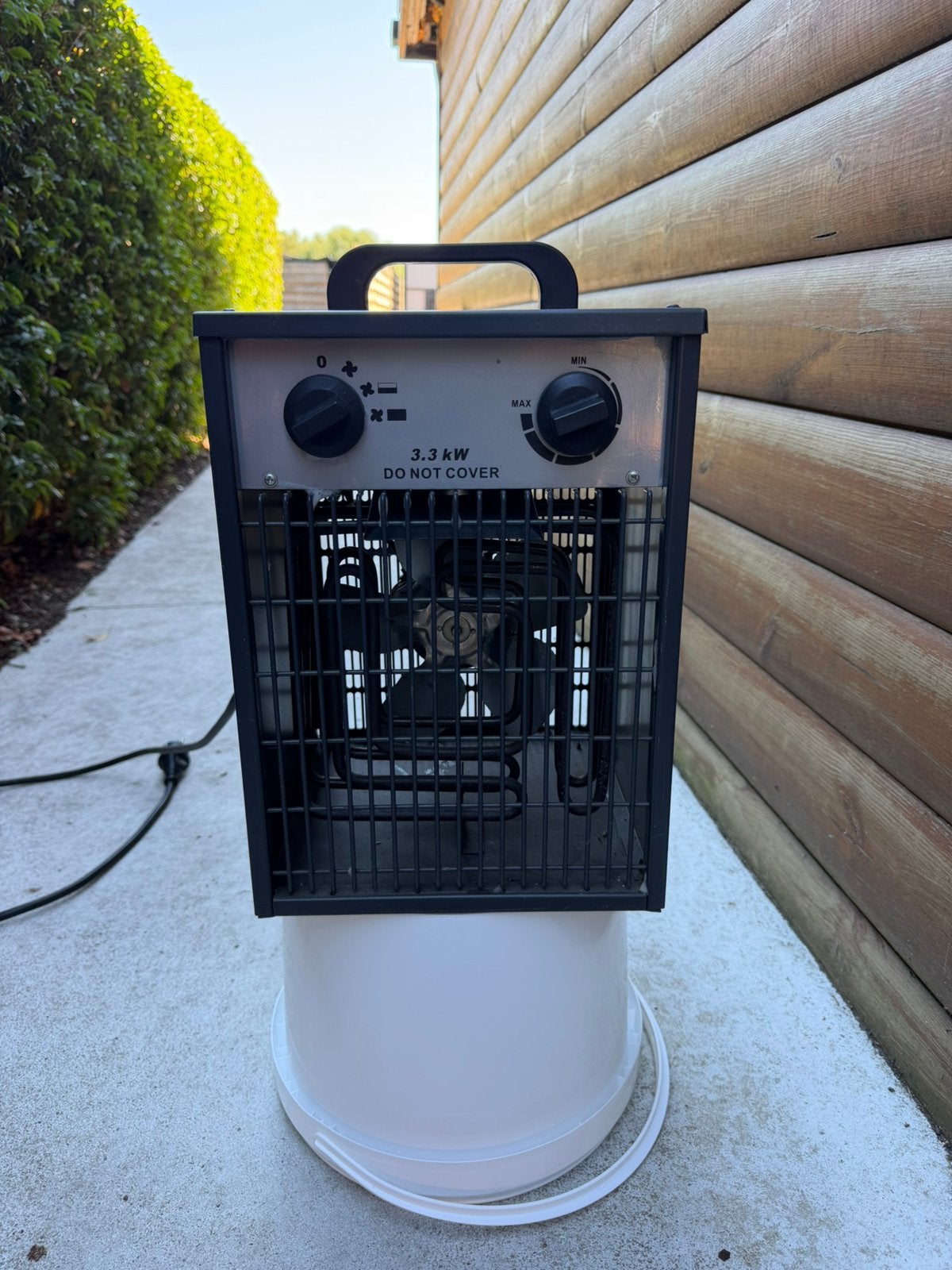 Toolland elektrische bouwkachel 3,3 kW – 230V, Doe-het-zelf en Bouw, Ophalen, Thermostaat