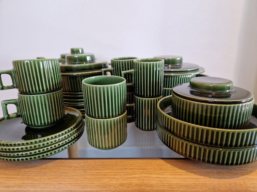 vintage servies Huizen Holland, Ophalen, Hema, Gebruikt, Vintage