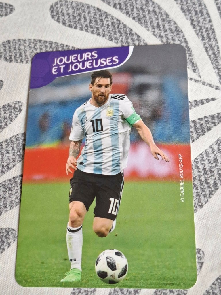 Voetbalkaart : Lionel Messi / Argentinië, Ophalen of Verzenden, Zo goed als nieuw, Spelerskaart