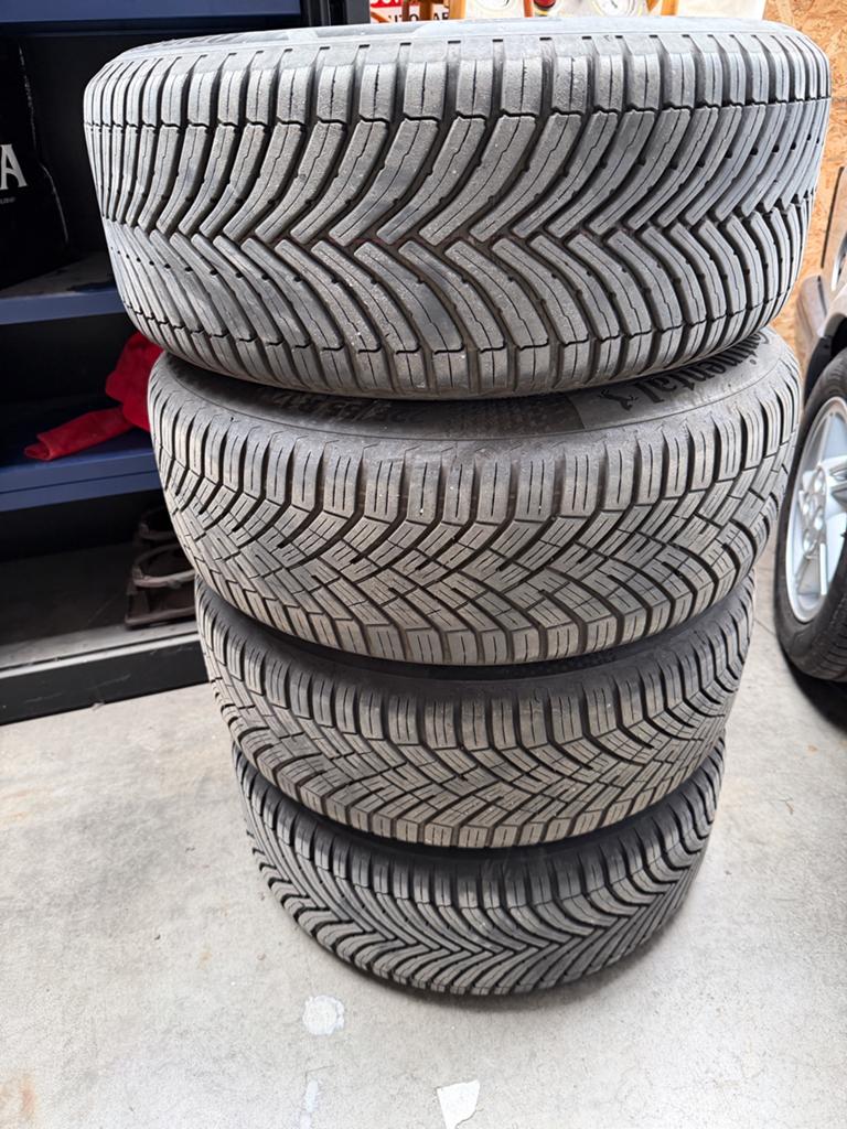 4 velgen BMW met winterbanden, Ophalen, Gebruikt, Banden en Velgen, 17 inch