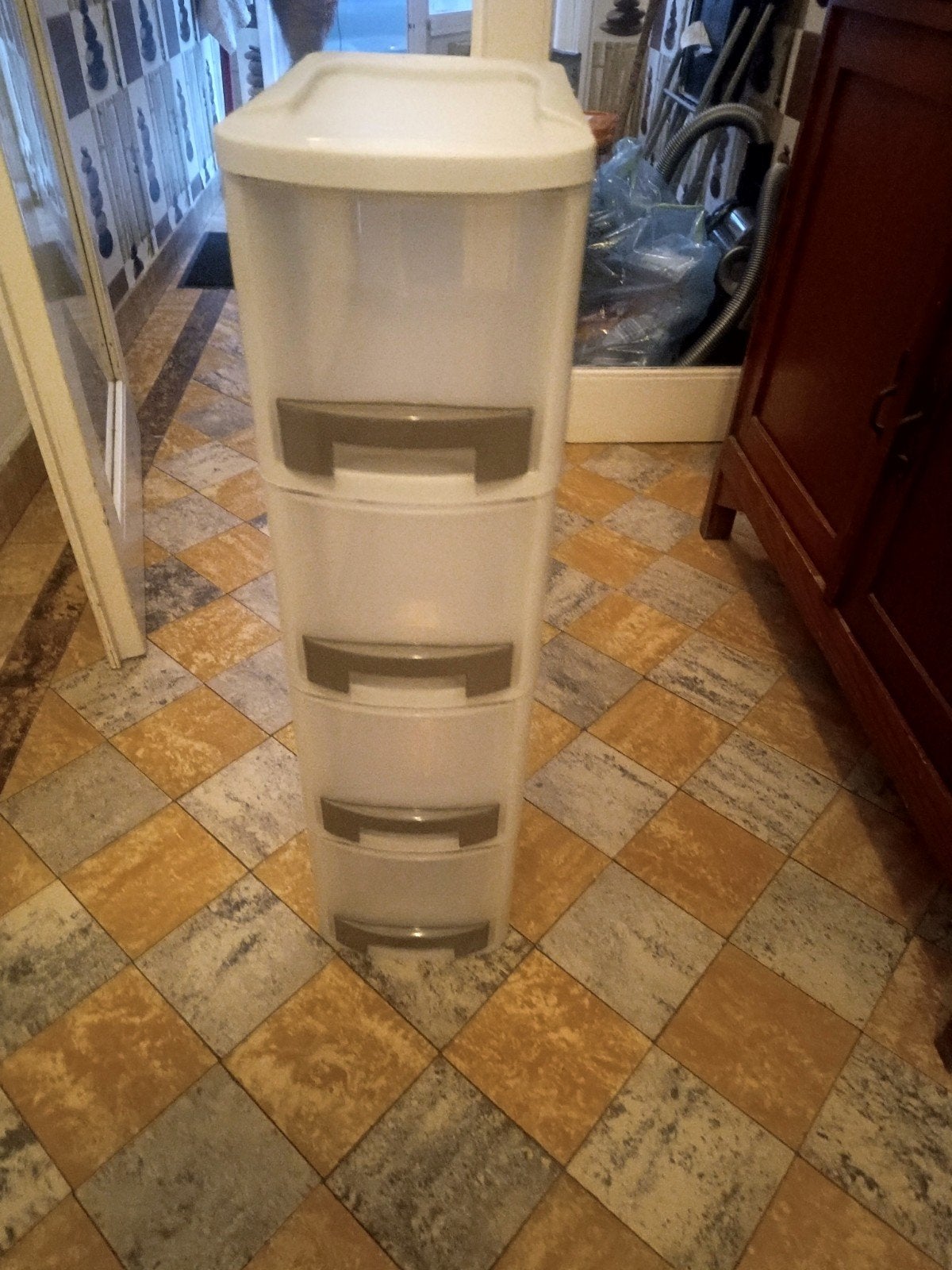 Armoire à 4 tiroirs, plastique, Maison & Meubles, Enlèvement