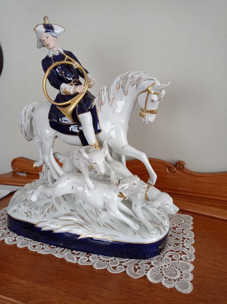 Royal Dux antiek porselein 'Equestrian huntsman', Ophalen