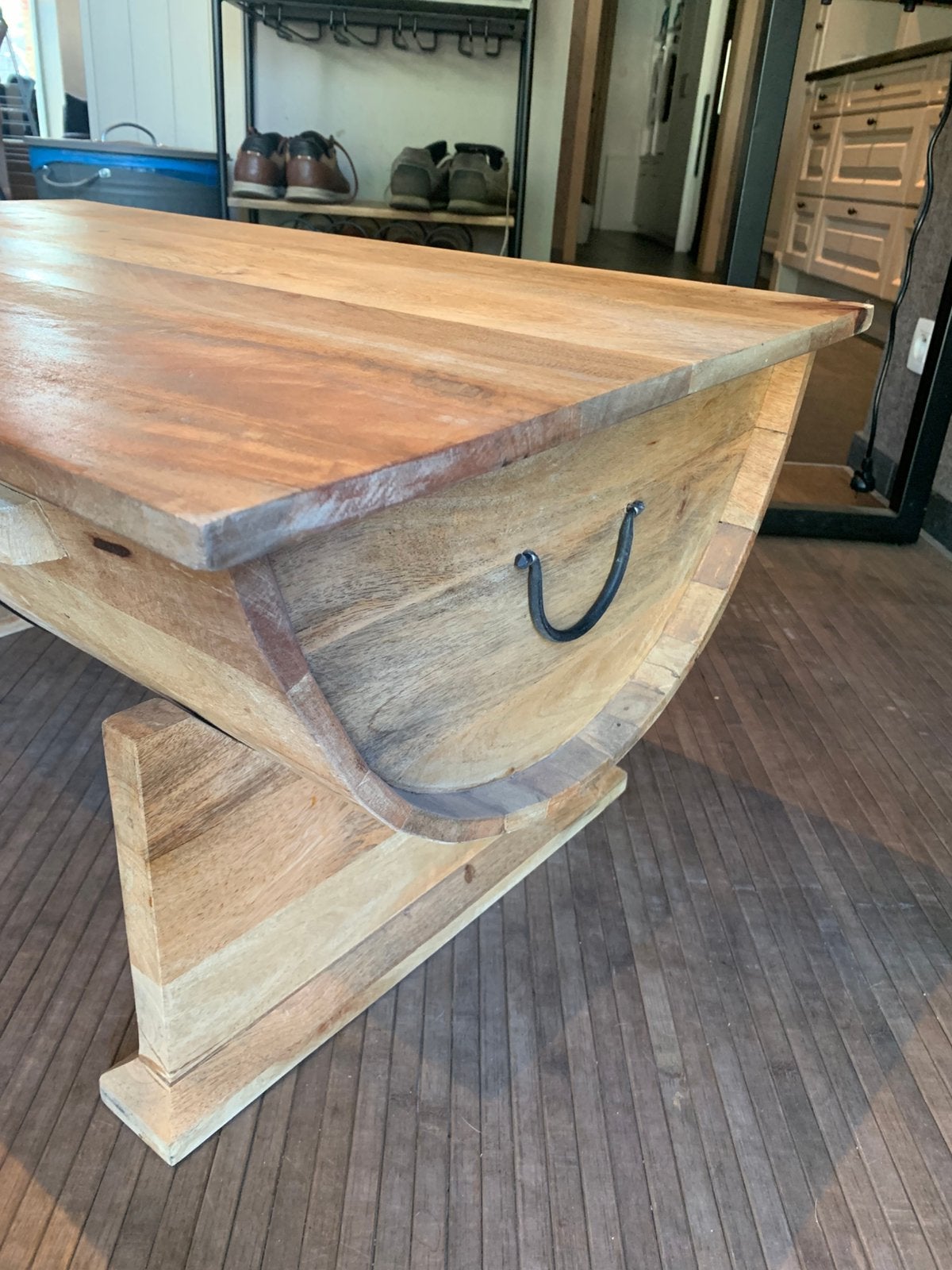 Leuke houten kist als mooie opbergruimte, Ophalen, Gebruikt, 100 tot 150 cm, 5 – 50