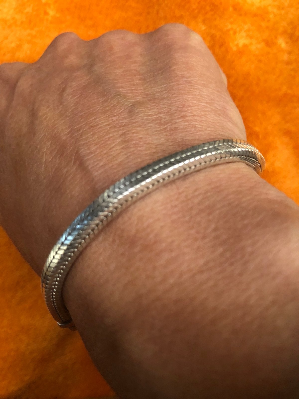 Snake argent 925, Bijoux, Sacs & Beauté, Enlèvement, Utilisé, Argent, Argent