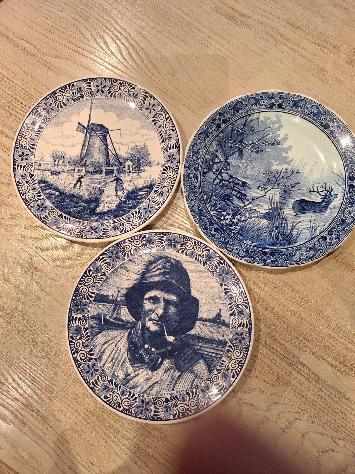 Delfts Blauw 3 stuks, Antiek en Kunst, Ophalen