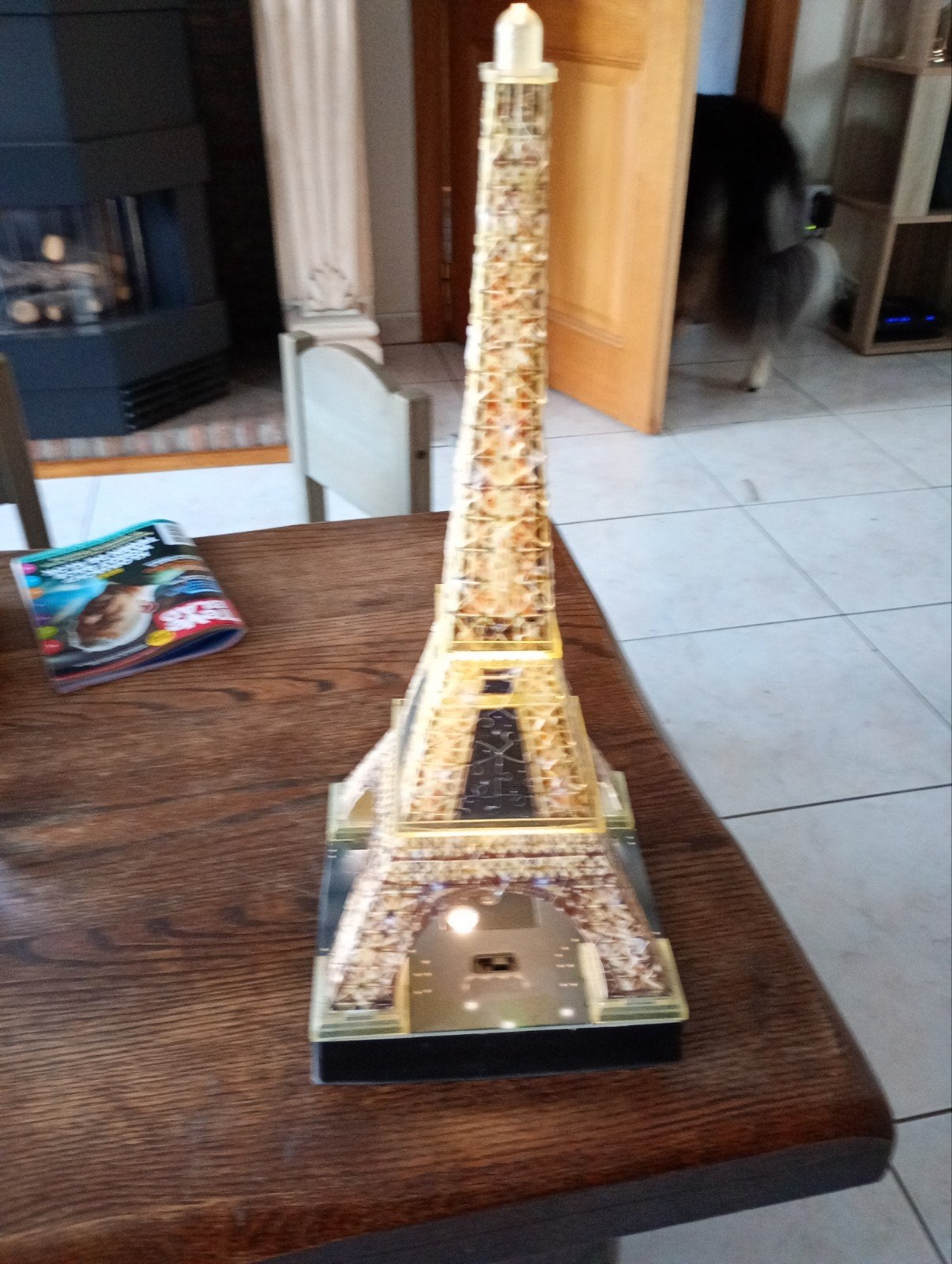 Eiffeltoren puzzel met licht, Ophalen, Zo goed als nieuw