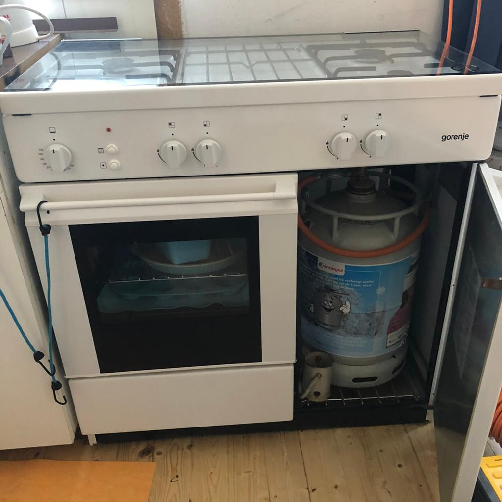 Kookfornuis op gas, Ophalen, Gebruikt, 60 cm of meer, Gas