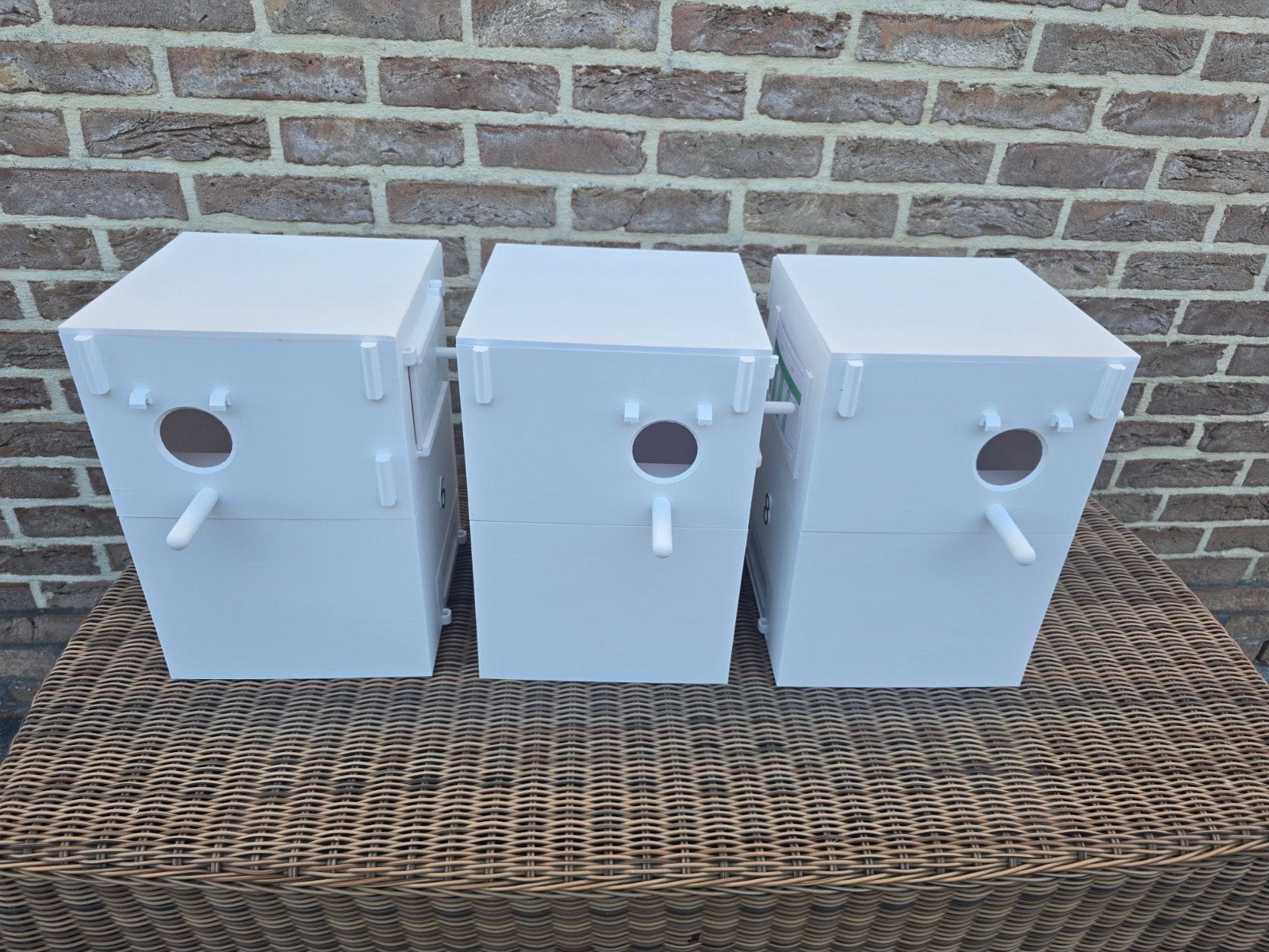 kweekbakken voor parkieten in pvc dus nooit bloedluis, Ophalen of Verzenden, Zo goed als nieuw, Kunststof, Broedkooi of Kweekkooi
