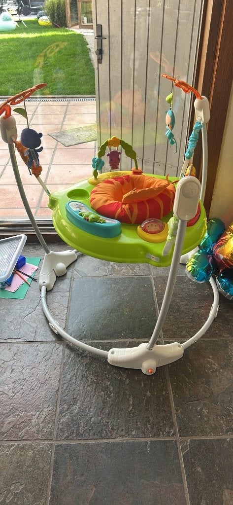 Jumperoo springtoestel, Kinderen en Baby's, Ophalen, Gebruikt, Overige typen, Met geluid
