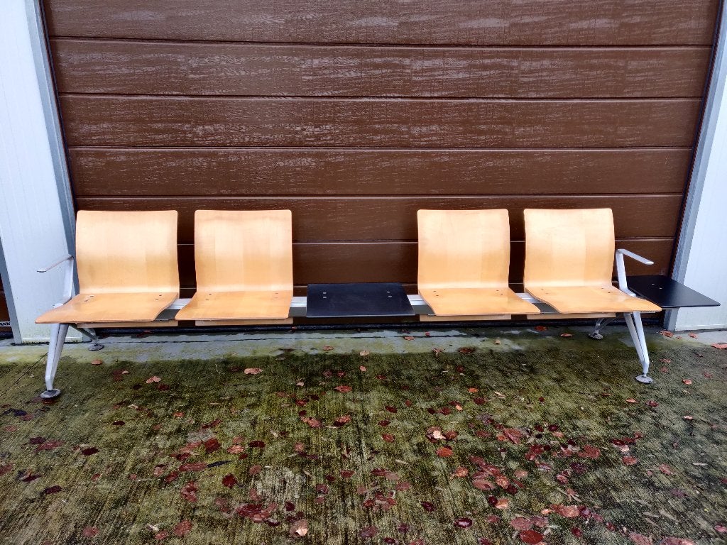 Originele Vitra Airline Wachtbank, Ophalen, Gebruikt