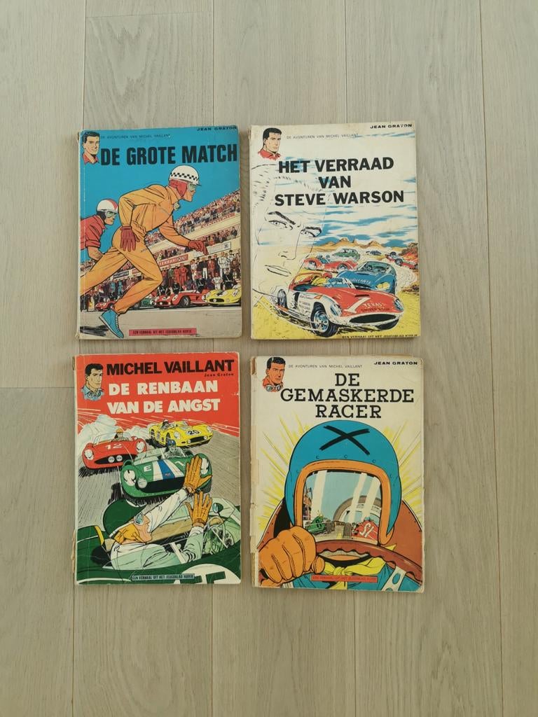 4 vieilles bandes dessinées de Michel Vaillant, Livres, Enlèvement ou Envoi