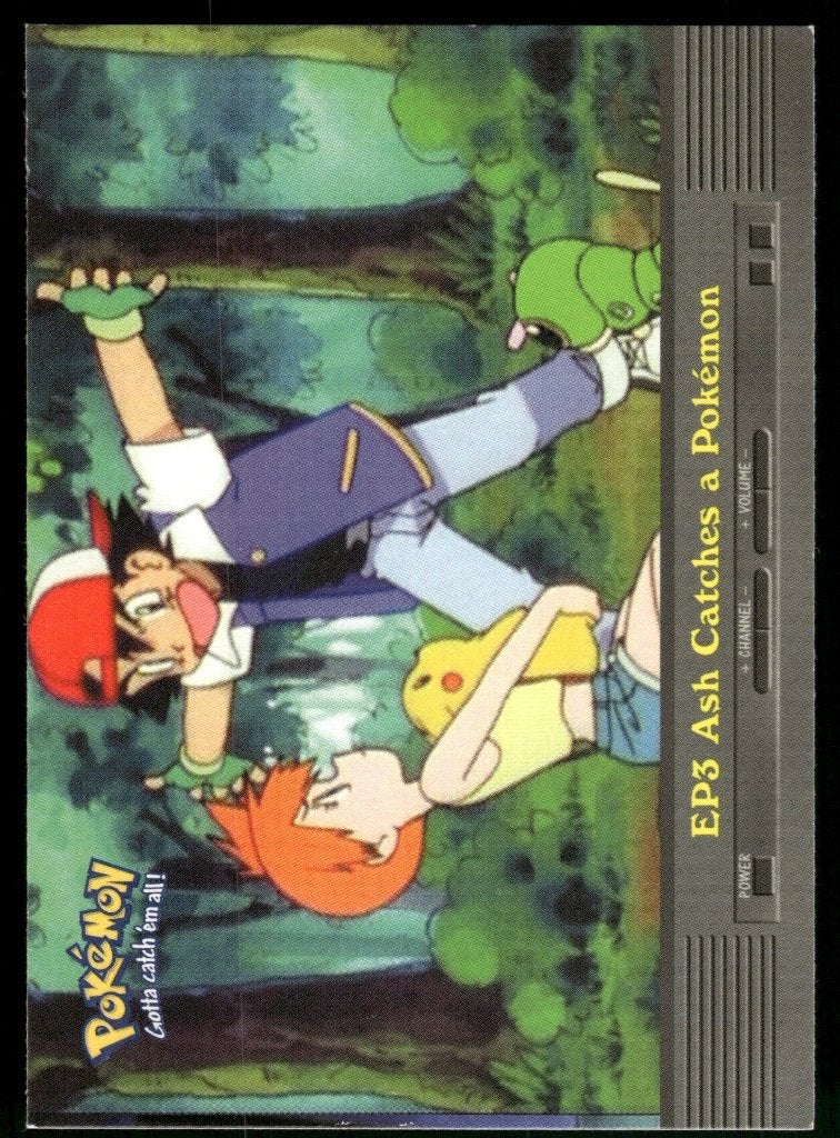 Ash Catches a Pokemon EP3/144 - Topps Series 2 (EX, Verzenden, Gebruikt